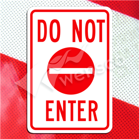 12inx18in DO NOT ENTER