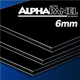 4ftx8ftx6mm Black AlphaPanel