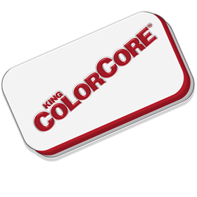 King ColorCore White/Red/White 4x8x3/4