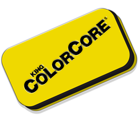 King ColorCore Yellow/BK/Yellow 4x8x1/4