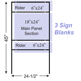 18inhx24inw Top & Bottom Rider Frame