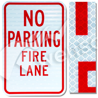 12inx18in NO PARKING FIRE LANE