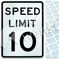 18inx24in SPEED LIMIT 10