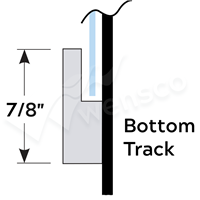 10ft Bottom Zip Track