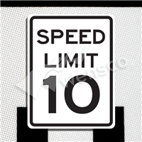 18inx24in SPEED LIMIT 10