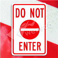 12inx18in DO NOT ENTER