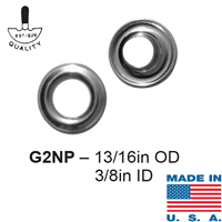 #2 Grommet Gross Nickel Plated